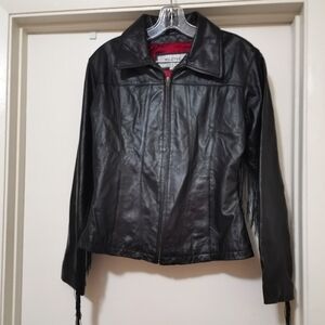 Wilson Leather Maxima Moto Black Jacket  Size S